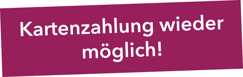 Kartenzahlung möglich